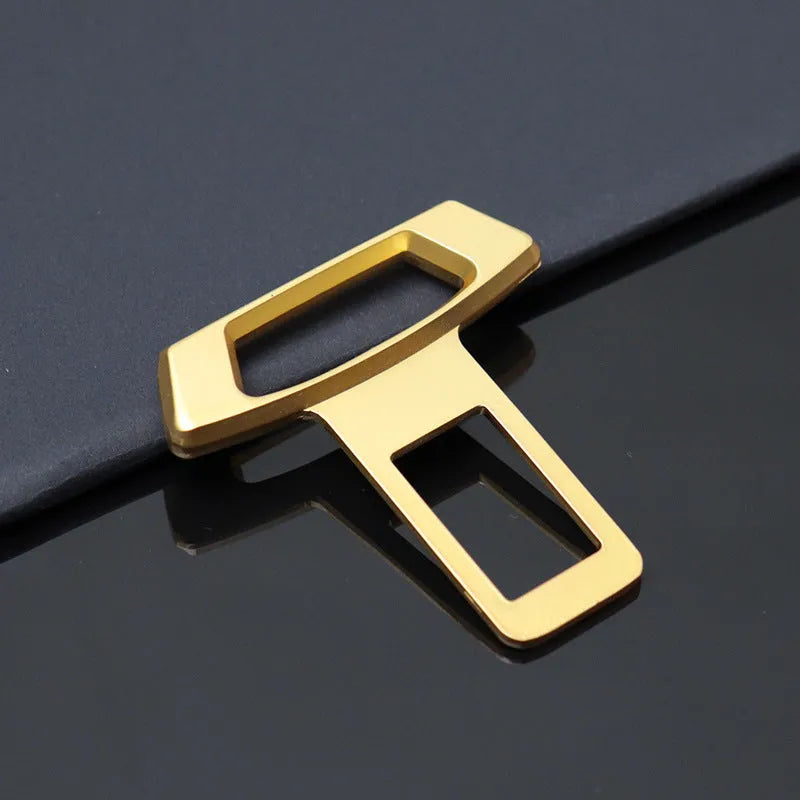 Metal silencer insert for car interiors in matte black, gold, and silver colour options.