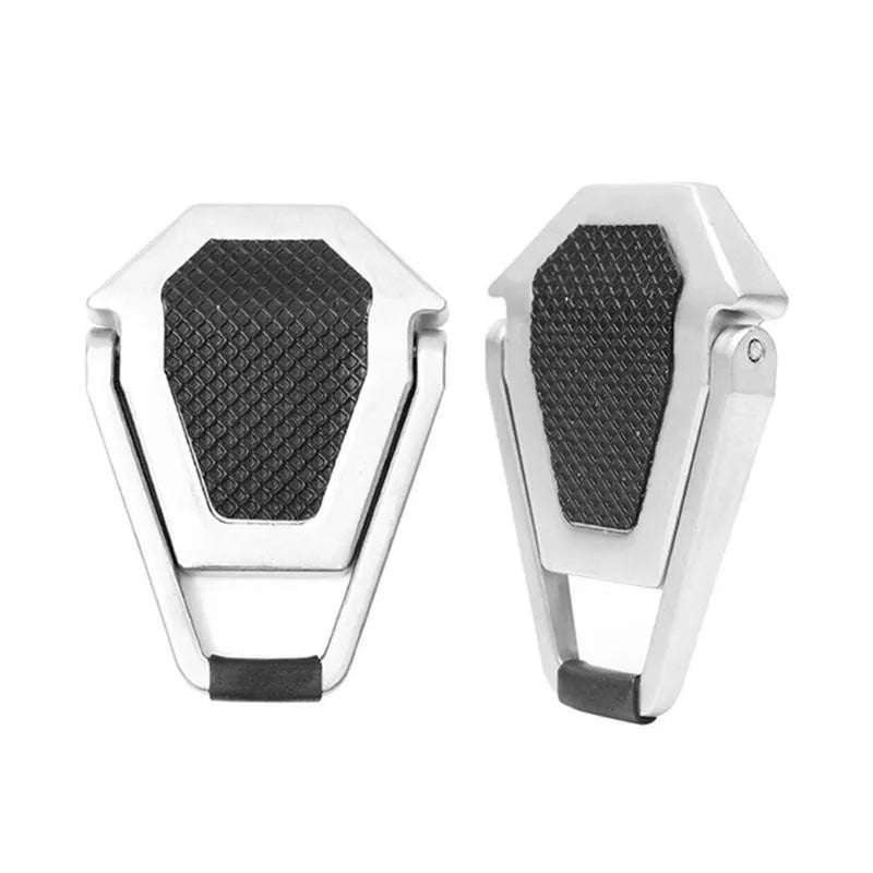 Aluminum alloy foldable computer bracket with adhesive pads for desk organisation