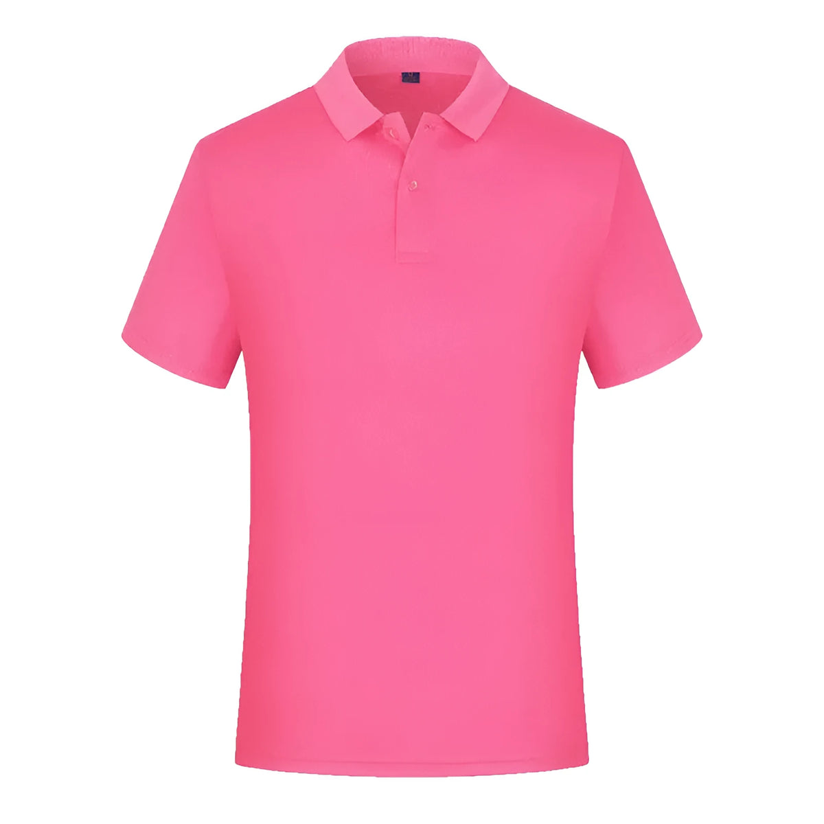 Summer lapel T-shirt, short sleeve polyester blend casual top with slit, multiple colours, S to 4XL