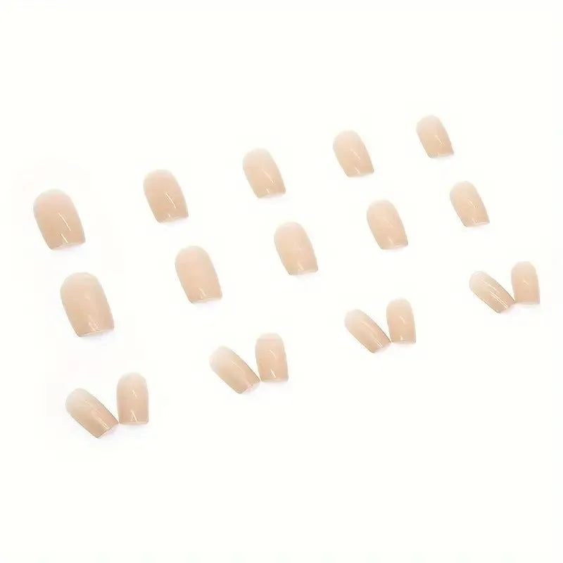 MY119 solid colour plastic press-on false nails with cute styling for ladies
