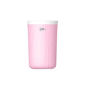 Plastic pet foot washing cup for dogs, shown in small or large and blue or pink options.