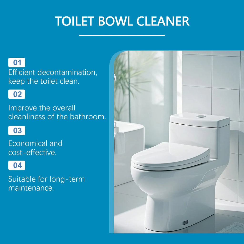 Toilet cleaning powder in 120g package with four individual 30g units for descaling and stain removal