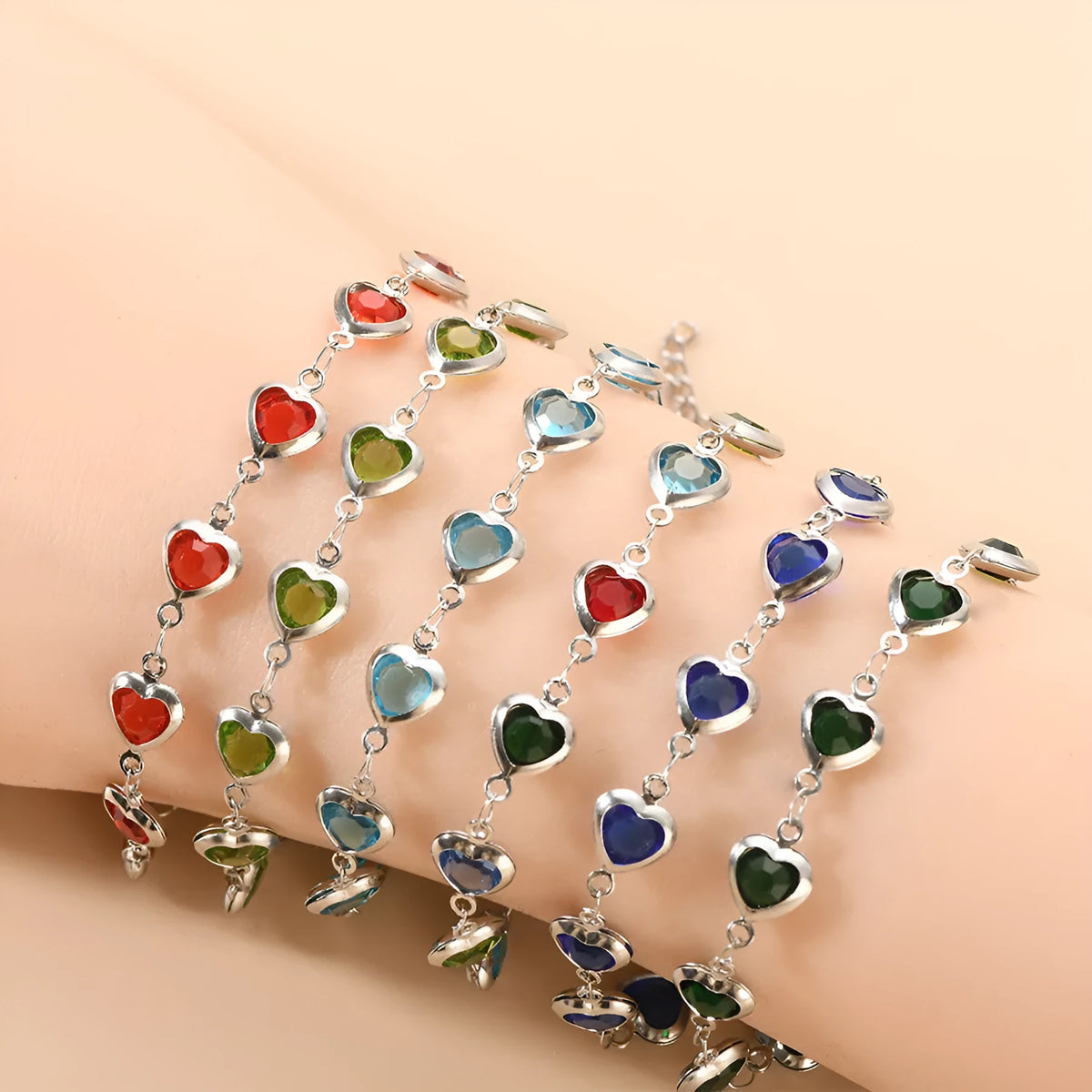 Devil's Eye stainless steel bracelet with geometric design and electroplated colour options