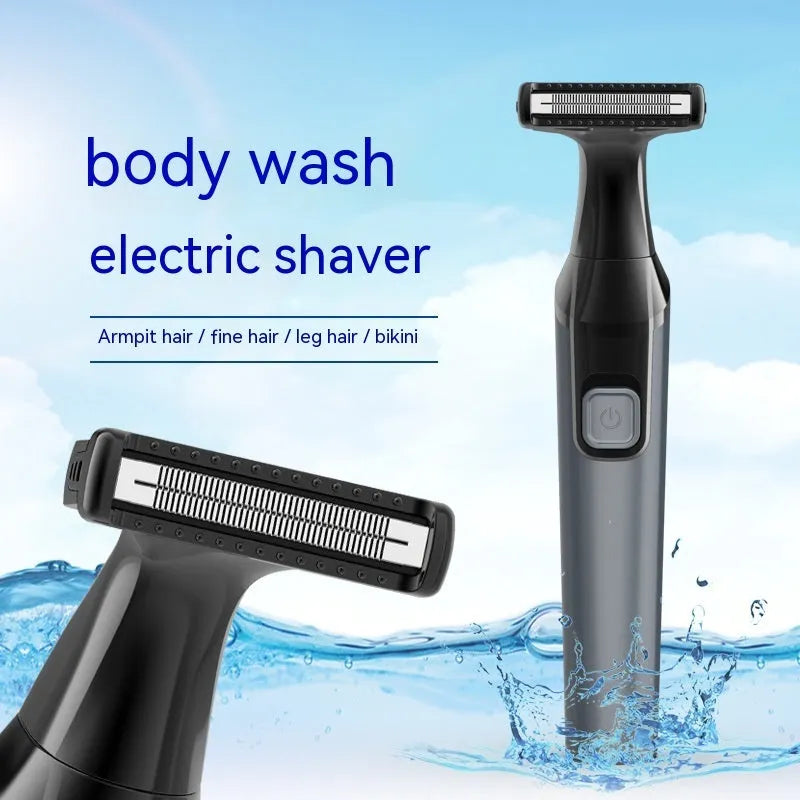 Women's electric hair trimmer fully washable ABS body in black colour option