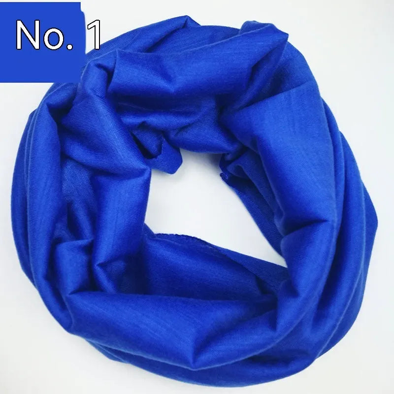 Seamless polyester magic headscarf in multiple colours for outdoor sports