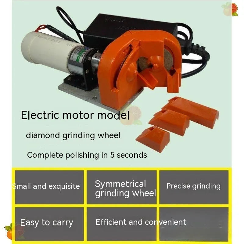 Universal portable grinding drill tool with orange and black sander sets and replacement wheels