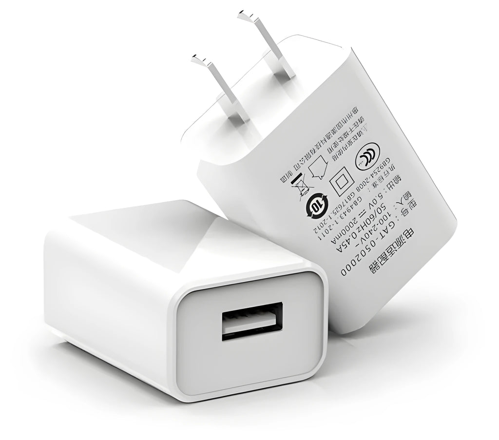 5V1A charging head with 2 m Android USB cable and 60 cm national standard power line