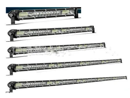 Ultra-thin aluminium alloy LED strip light for vehicle front bumper or roof mounting