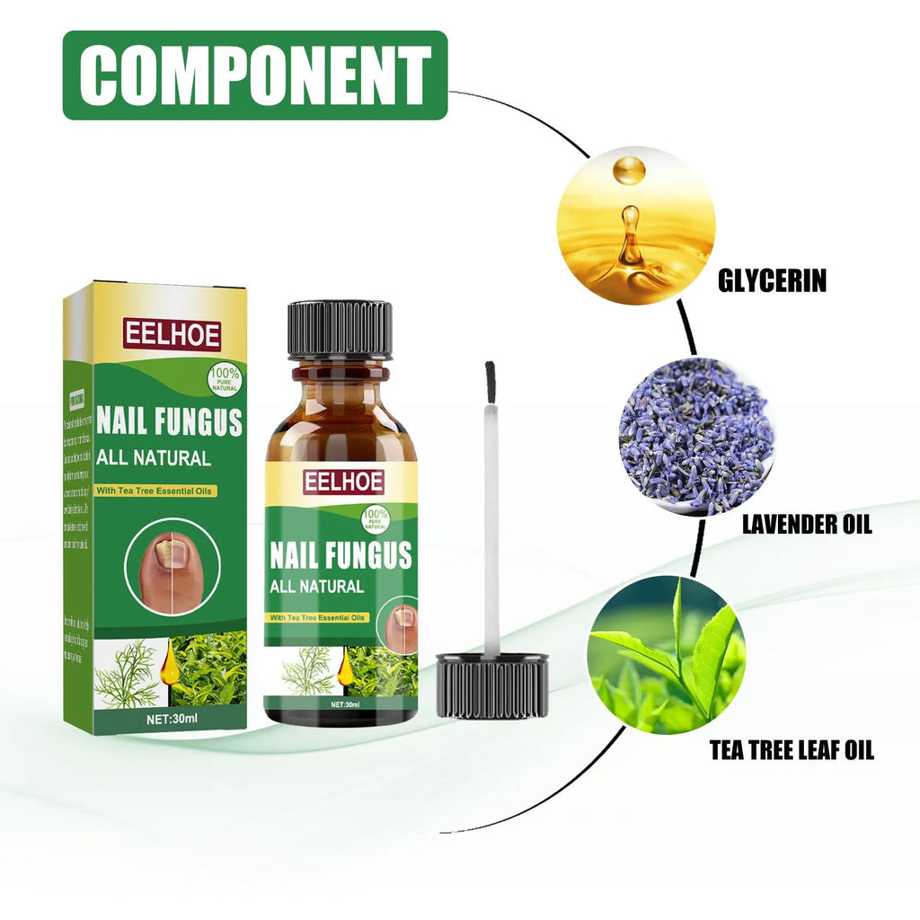 30ml tea tree oil nail care solution bottle for thick soft hand and foot nails