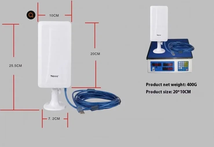 White USB wireless network card with plug-and-play connectivity for computers
