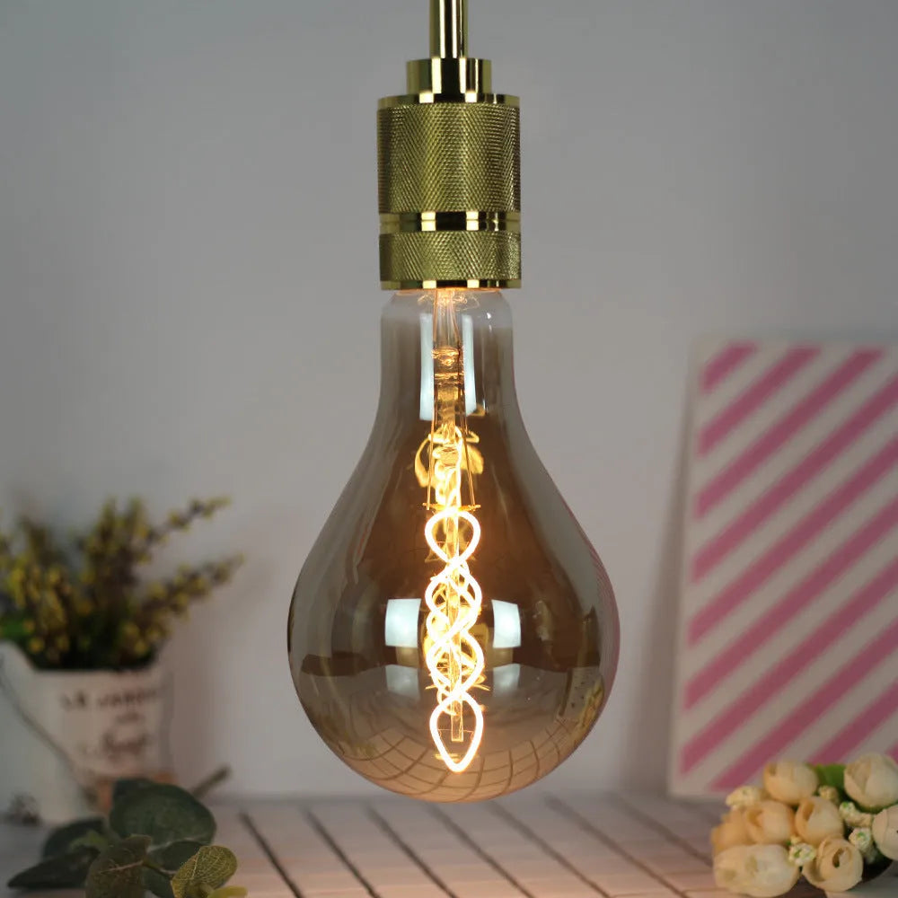 Double helix gold LED soft light strip measuring 110x200mm with energy efficiency Level 1 rating