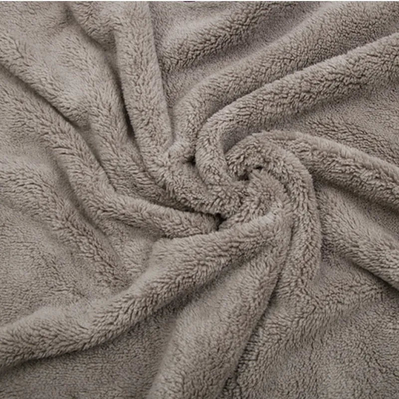 Microfiber car wash towel shown in three available sizes for vehicle cleaning