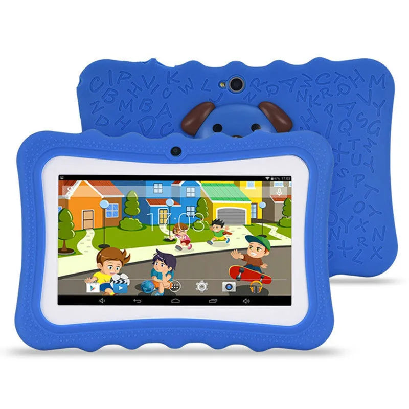 7-inch children's A33 quad-core cartoon tablet computer in pink with Bluetooth and gravity sensing