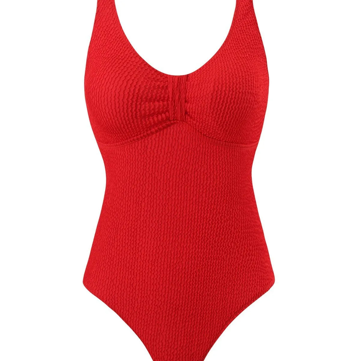 One-piece cover belly swimsuit in black, sleeveless polyester, sizes S-XXL