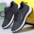 Waterproof leisure sports shoes with soft bottom, artificial PU upper, high mouth above 11cm, black red or black gray
