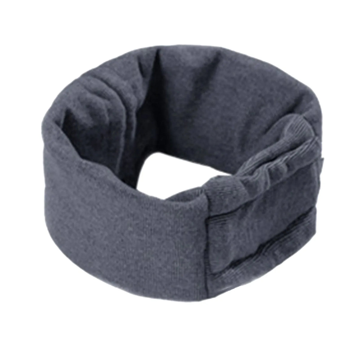 Dog wearing noise reduction hoodie with ear covers in black colour