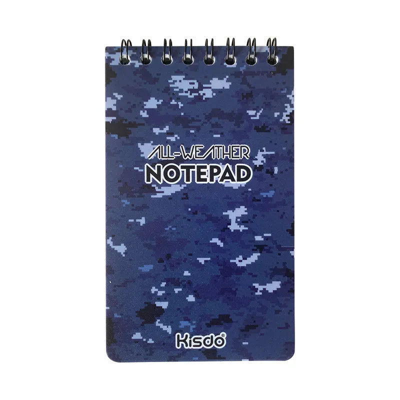 Waterproof spiral notebook with PP cover and stone paper pages in multiple colour options