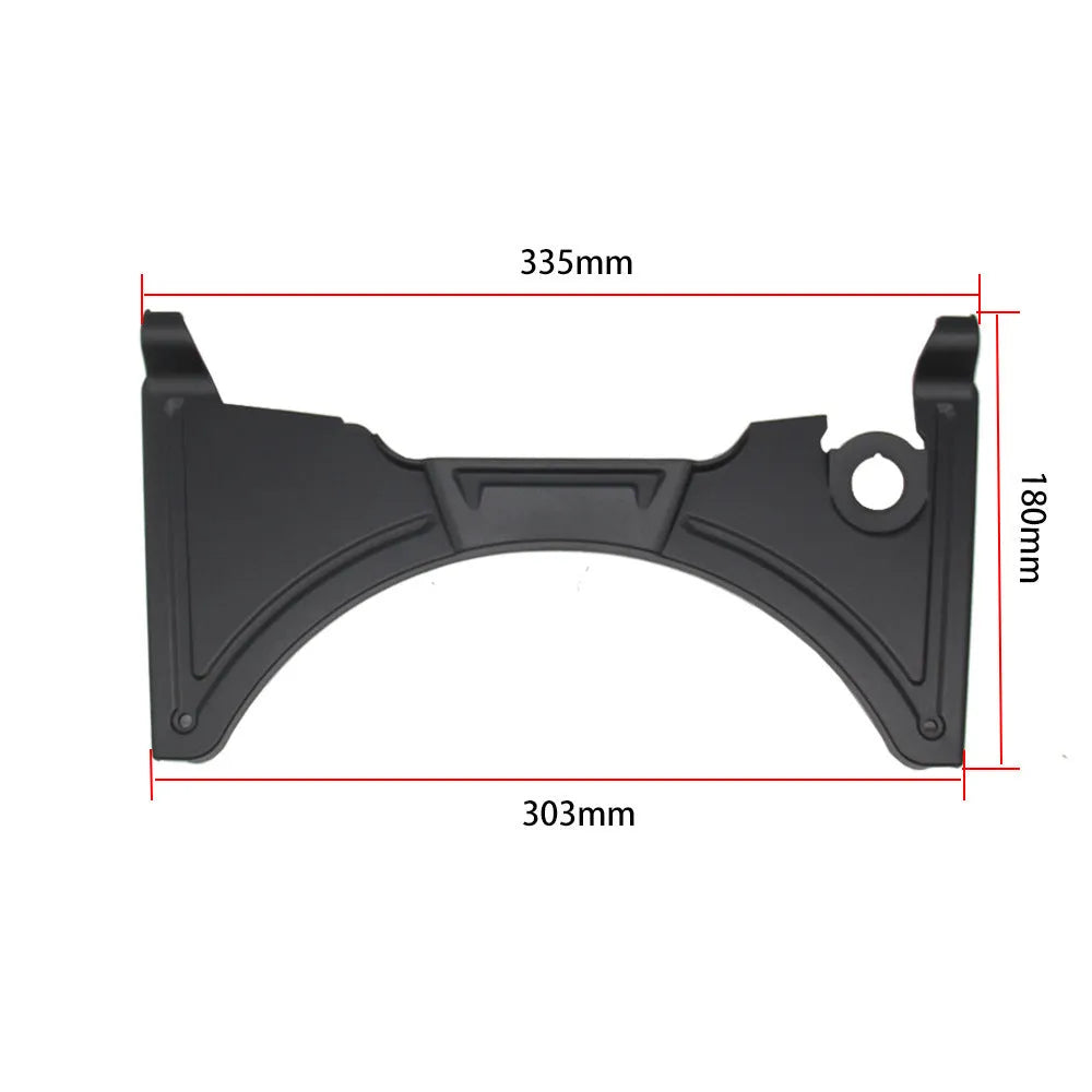Black motorcycle cockpit fairing accessory for BMW R1250GS and R1200GS LC models