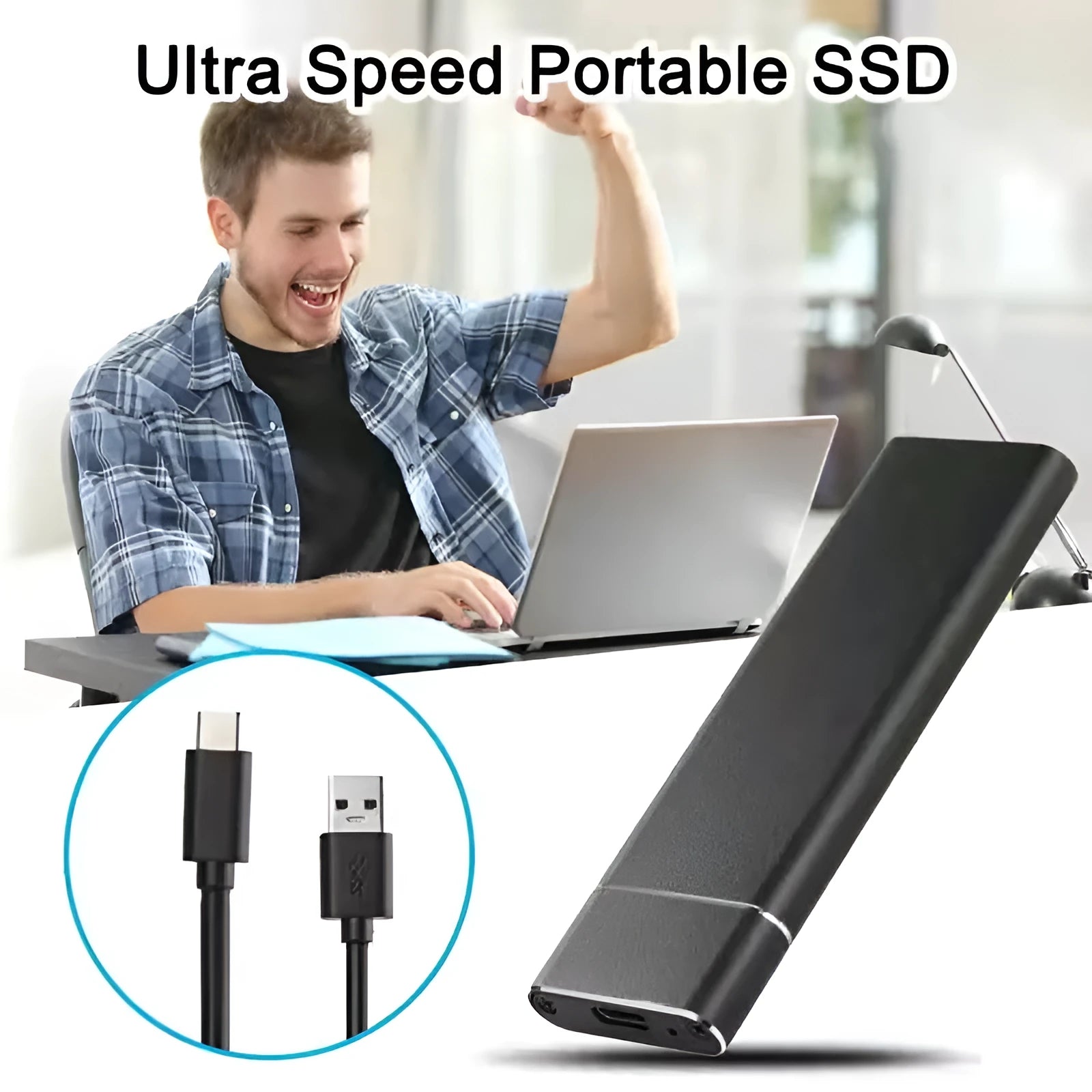 6TB mobile hard disk with metal shell in ultra-thin design showing multiple colour options