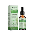 Sea moss liquid drops body treatment bottle measuring 3.3cm by 3.3cm by 12cm containing 60ml of formula