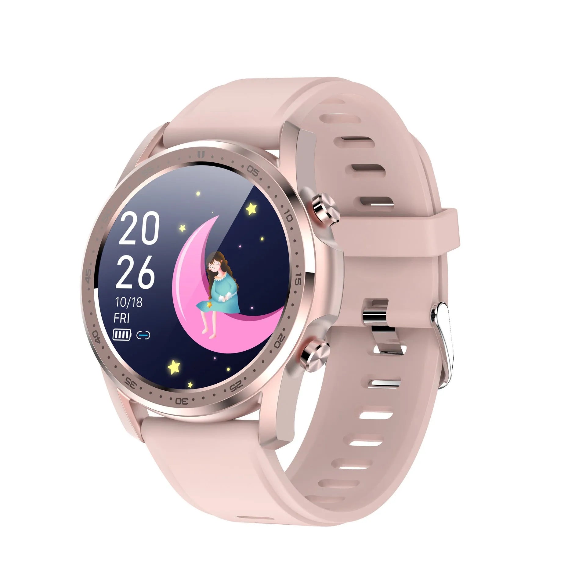 Youth2 smart bracelet with zinc alloy case and black wristband on a wrist