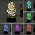 Black base dream catcher night light with colourful acrylic shade and remote control