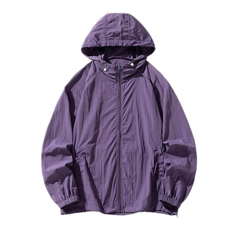 Unisex outdoor sports jacket in loose fit available in multiple colours for sun protection
