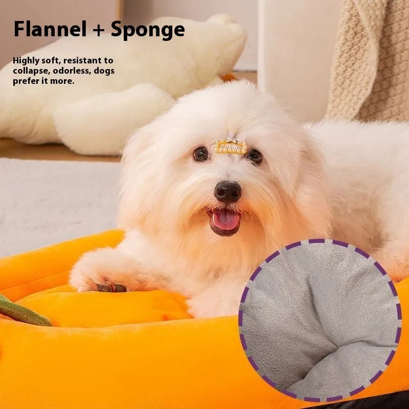 Removable washable dog mat in brown grey orange purple colours with five size options