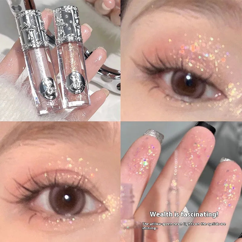 Ballet brand liquid eye shadow bottle showing one of five colour choices: pink, coral, purple, brown, or rose gold.