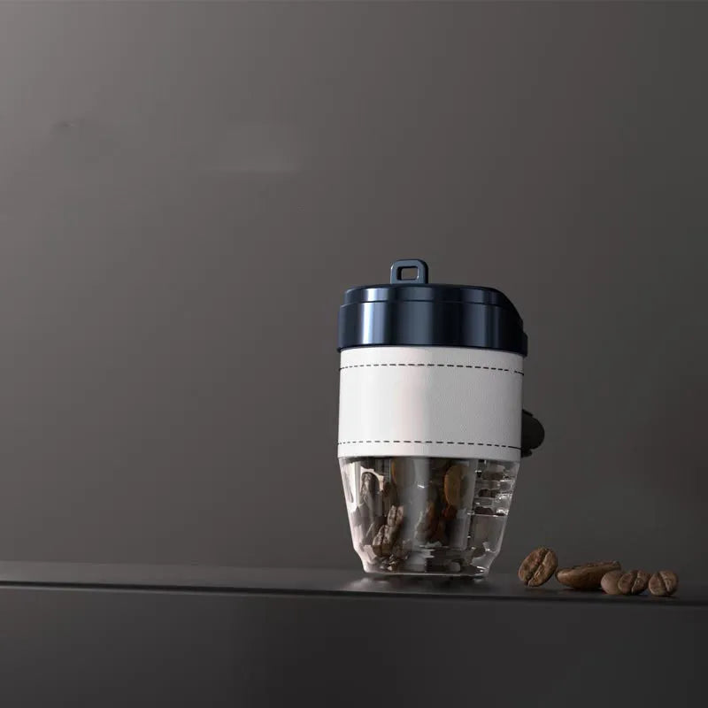 Coffee cup shaped car air freshener in plastic with coffee beans fragrance and multiple colour options