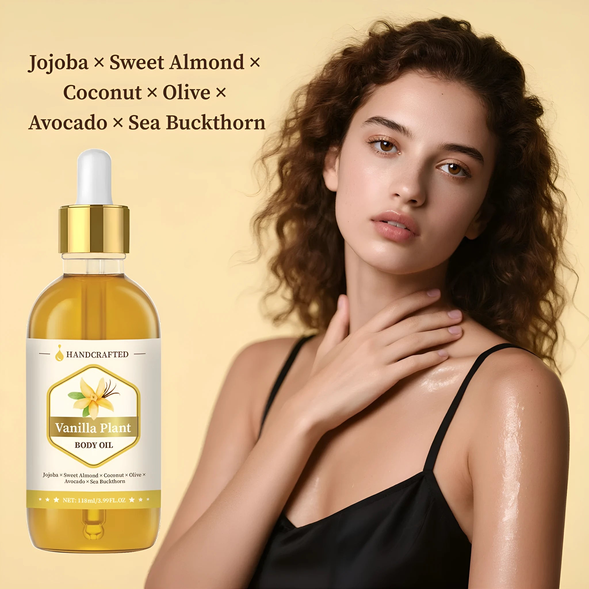 Soothing essential oil body massage oil 118ml bottle for neutral and universal skin types
