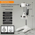 Stainless steel manual juicer with zinc alloy components in multiple colour options