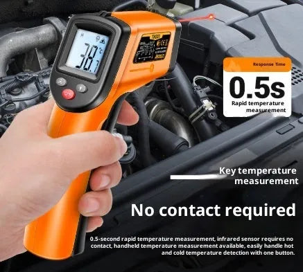 Infrared thermometer high precision industrial LCD display black colour