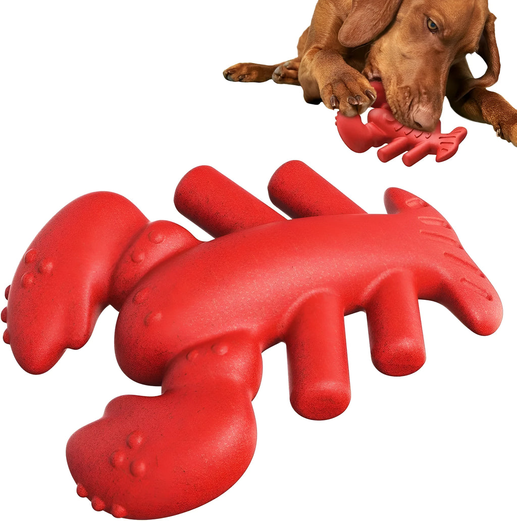 Red nylon chew bone for large dogs, dimensions 170 x 132 x 57 mm