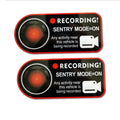 Tesla Sentry Mode electrostatic warning sticker 11x5cm for Model 3 Y S X vehicles