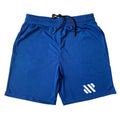 Men's loose fit metal silk fabric sports shorts for running, shown in multiple colour options.