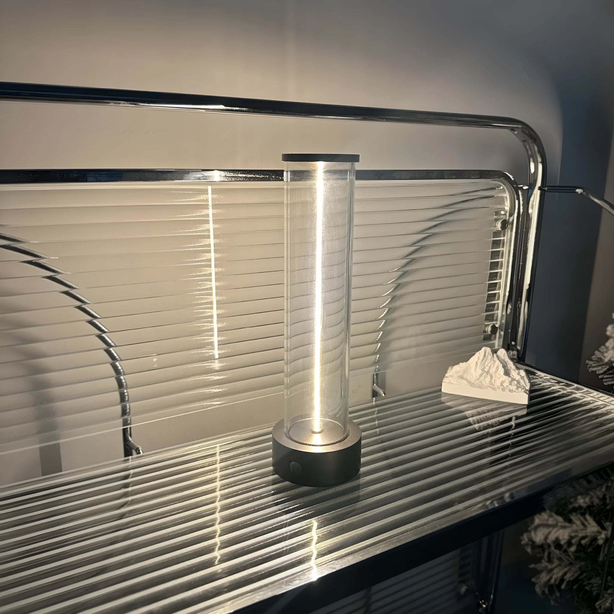Slender rectangular USB-powered LED night light strip with magnetic base, dimensions 53mm by 234mm.