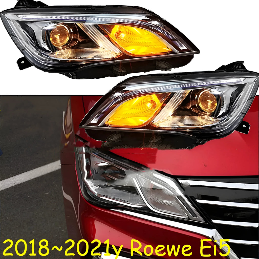 Single 9-line car headlight lamp for 2018-2021 models showing ABS housing and light pattern
