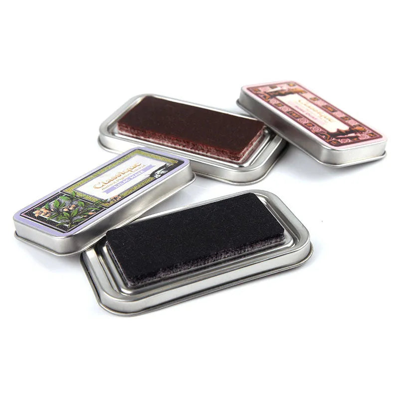 Rectangular notebook stamp pad with quick-drying oily ink for DIY rubber stamps