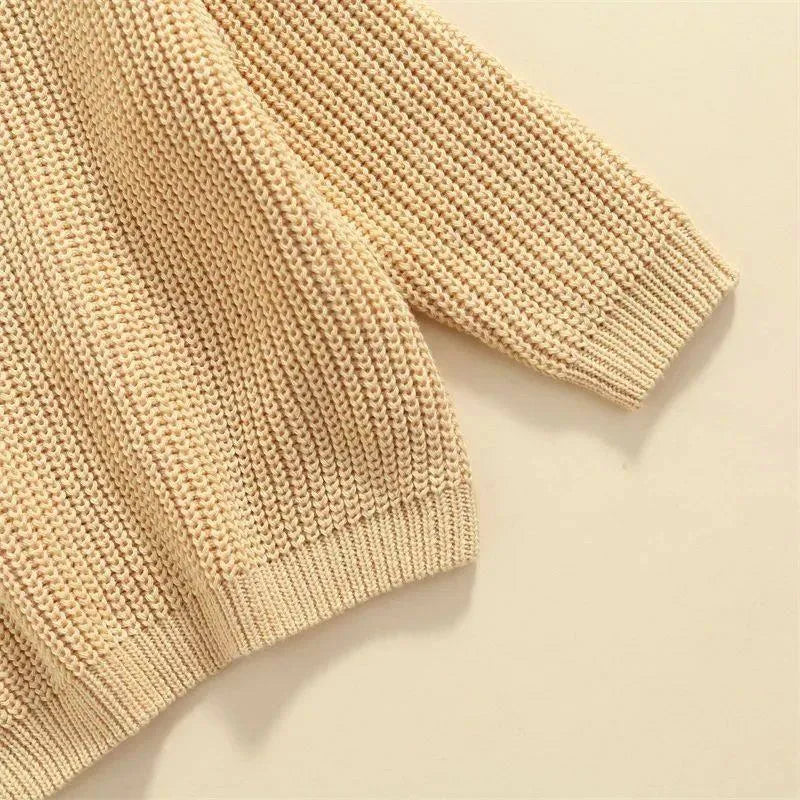 Girls' sleeveless rabbit fur sweater vest in solid beige with crew neck and star pattern, size 80cm.