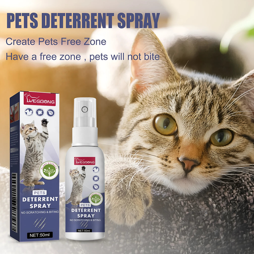 50ml pet training spray in box to deter dog and cat scratching on furniture
