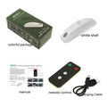 Black and white ABS car remote pilot strobe light with dimensions 14x6x5cm for universal vehicle weather safety