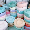Round cloth dog mat in S 35cm, M 45cm, or L 58cm, random colour, one pet pad per order