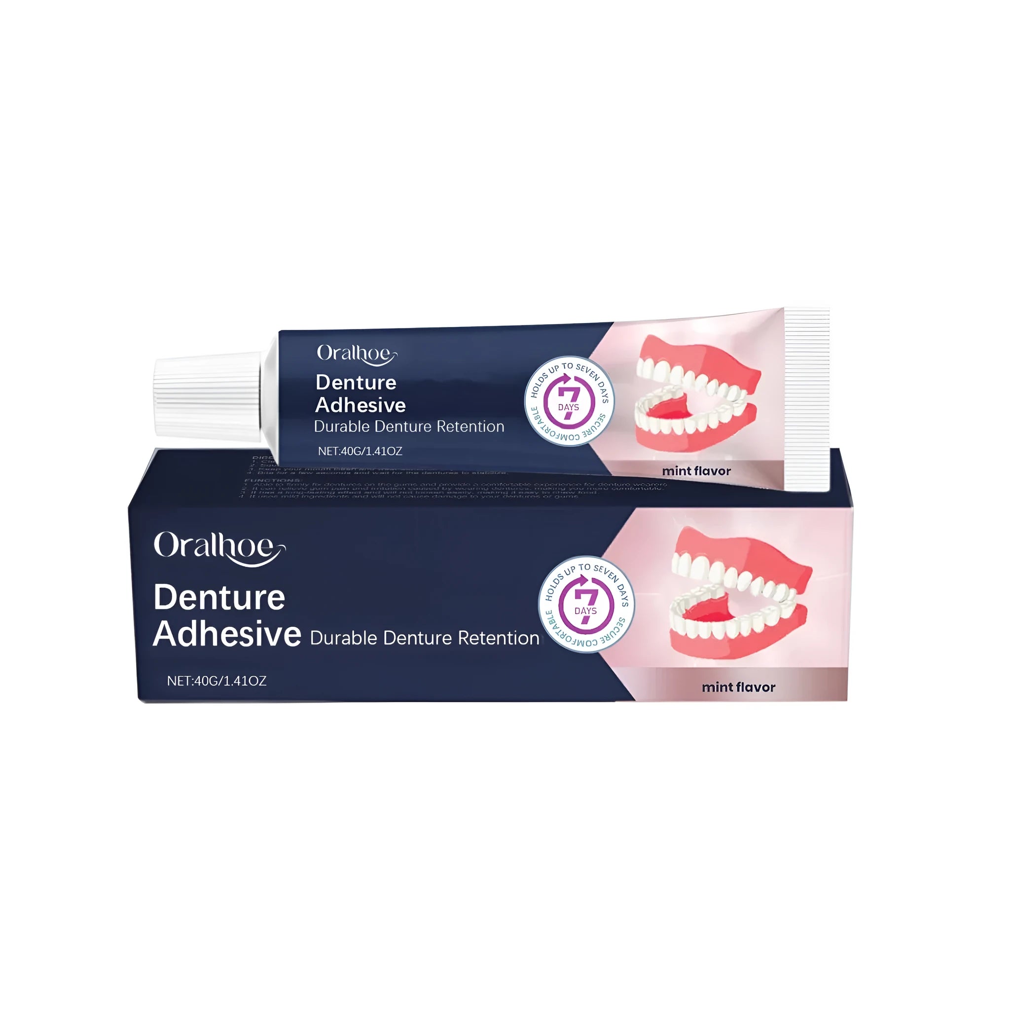 40g denture adhesive cream container for dental plate fixation