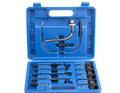 Automatic transmission oil refueling machine with thirteen-piece connector kit and transmission injector tool