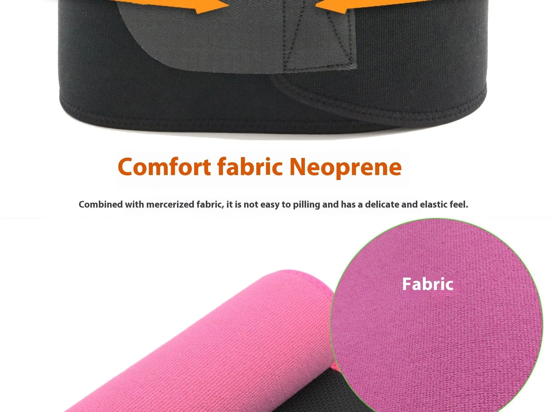 Neoprene lumbar support belt for fitness and running in adjustable design