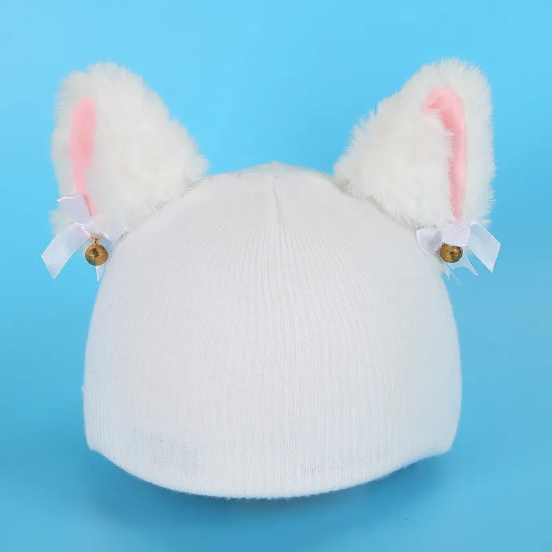 Plush cartoon character ski helmet decoration with elastic headband in assorted designs