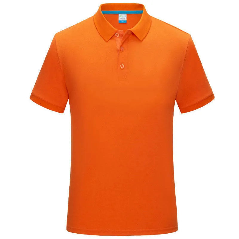 Short sleeve lapel advertising shirt in combed cotton, casual top with slit detail, available in 13 colours and sizes S to 4XL.