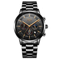 Men's waterproof quartz sports watch in multiple colours with 12mm thickness