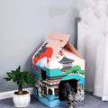 Nagoya pattern corrugated paper cat scratching board with foldable design for indoor feline use